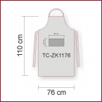 ZK1176 Latzschrzen 110 x 76 cm mit Tasche