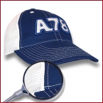 A78 Trucker Cap aus Baumwolle & PVC bestickt mit Ihrem Logo