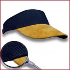 A203 Leder Visor aus 100 % Baumwolle bestickt mit Ihrem Logo