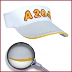 A204 Visor aus 100 % Baumwolle bestickt mit Ihrem Logo