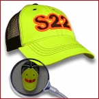 S22 Trucker Neon Cap aus 100 % Baumwolle bestickt mit Ihrem Logo