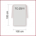 ZS11 Kellnerschrzen 100 x 100 cm ohne Tasche