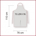 ZR1176 Latzschrzen 110 x 76 cm ohne Tasche mit Schlitz