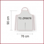 ZR9076 Latzschrzen 90 x 76 cm ohne Tasche mit Schlitz